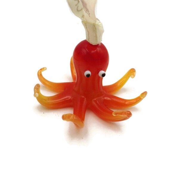 Hand Crafted Glass Octopus Ornament Mint in Box/ North Carolina Aquarium - Picture 5 of 7